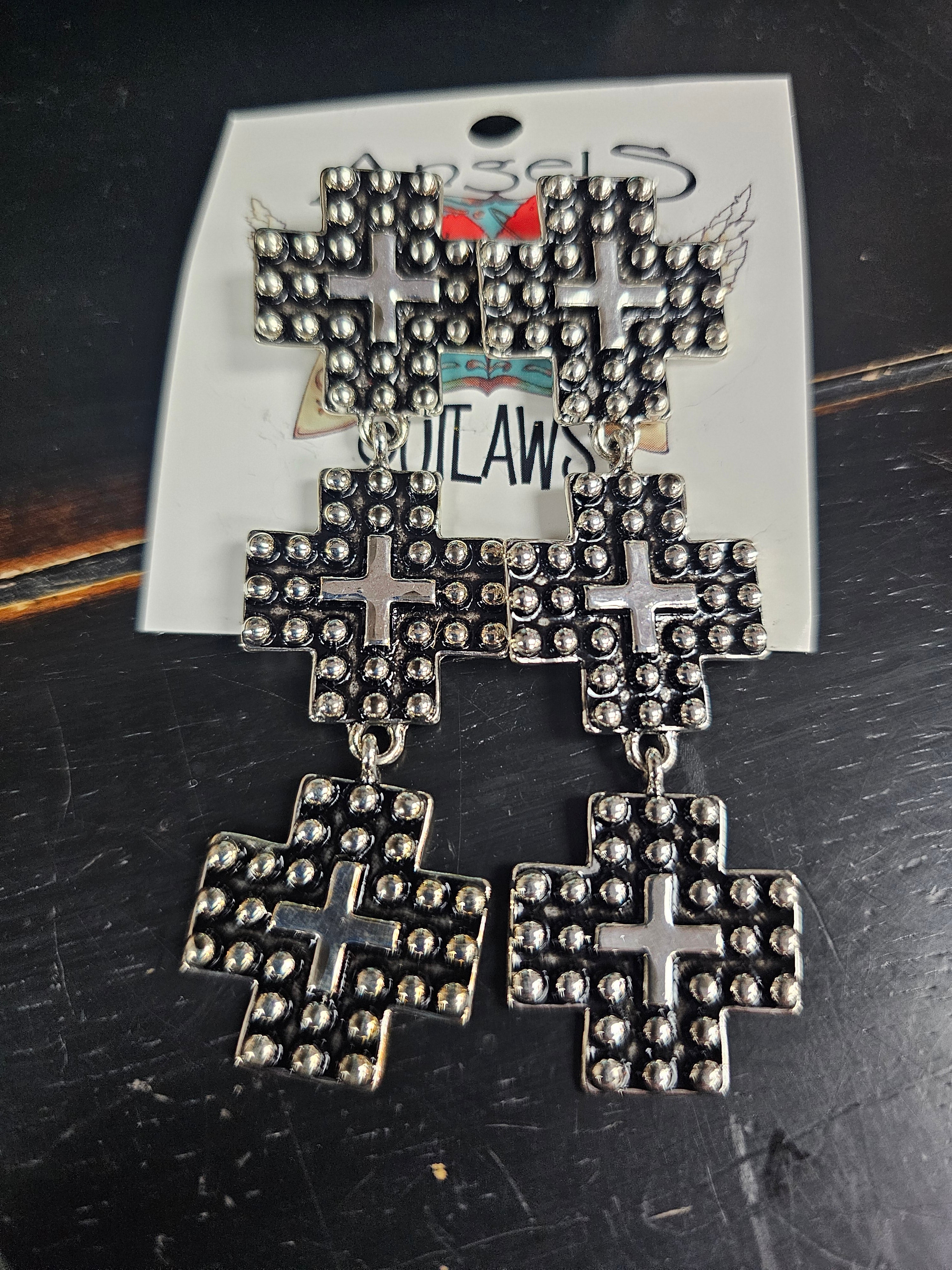Carolina Cross Earrings